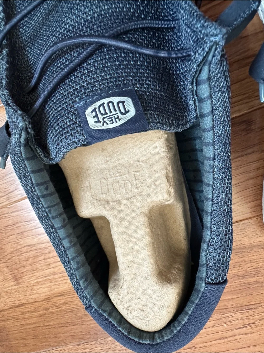 Hey Dude Navy Knit Slip-On Loafers